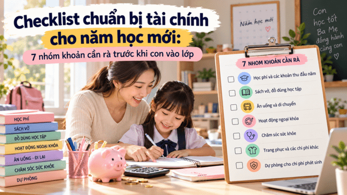 checklist chuẩn bị tài chính năm học mới