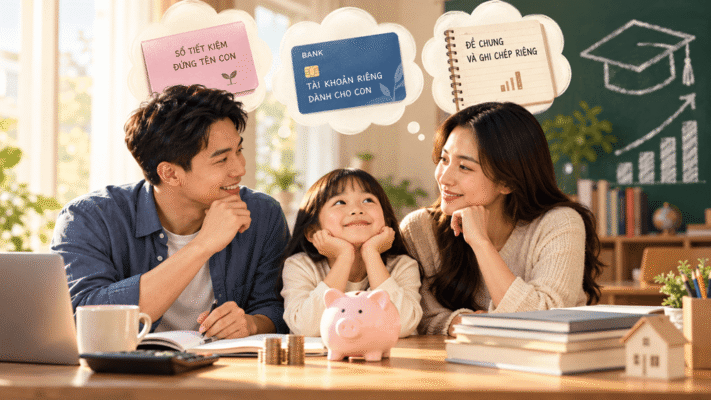 mở tài khoản riêng cho con